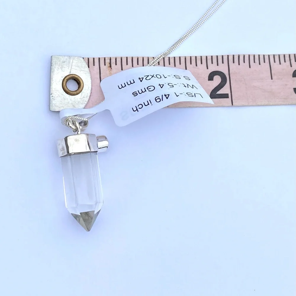 White Quartz & Garnet Necklace - Picture 13 of 13